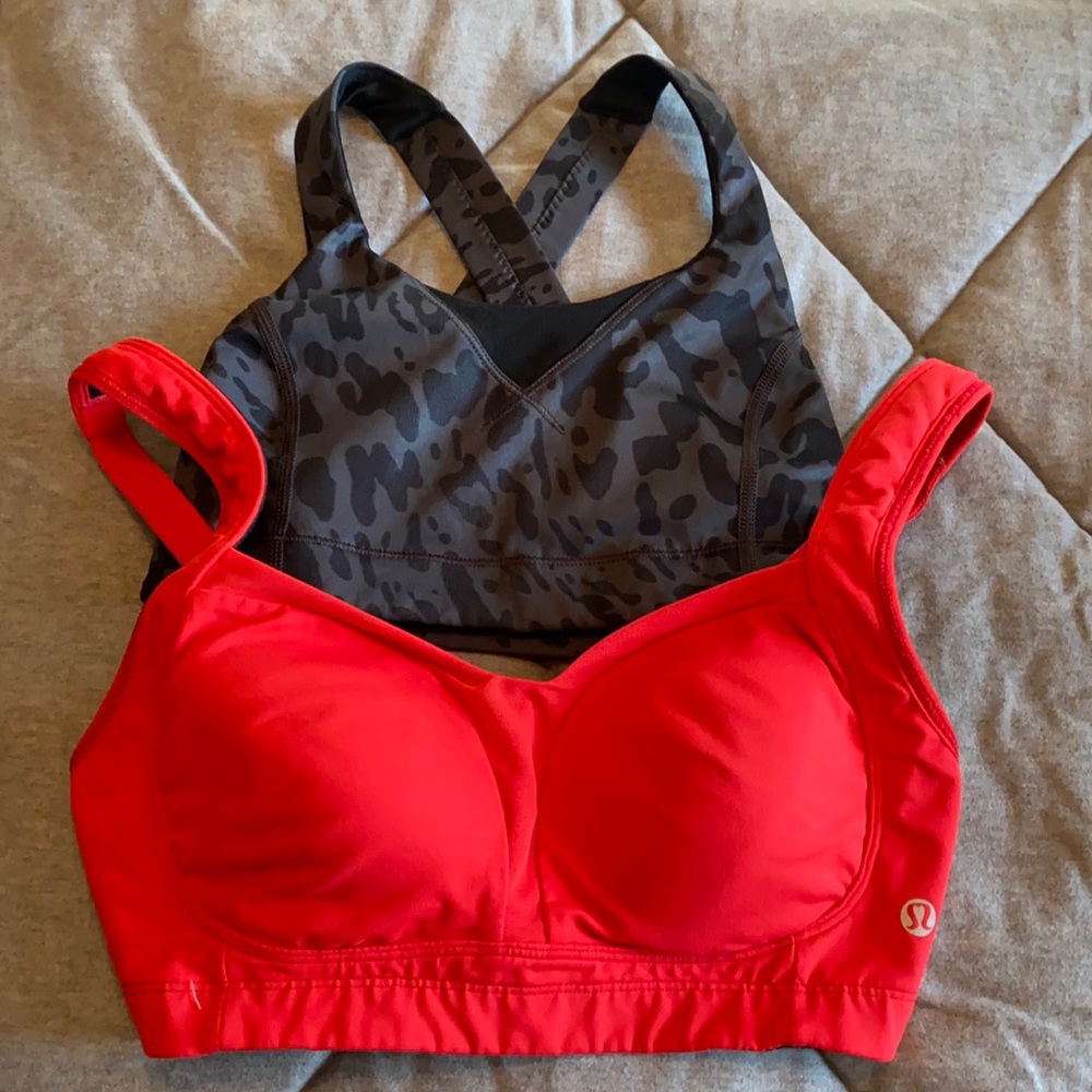 2 lululemon sports bras.